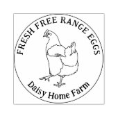 チキンカスタムエッグシンプル手描き ラバースタンプ (インプリント)