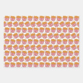 チキンカッコいいバケツタイル型ファストフード ラッピングペーパーシート (正面3)