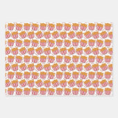 チキンカッコいいバケツタイル型ファストフード ラッピングペーパーシート (正面2)