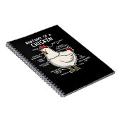 チキンカントリーファーム女性のチキン解剖学Gi ノートブック (右側)