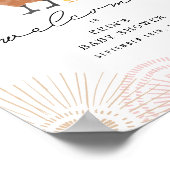 チキンガールベビーシャワーピンクへようこそ ポスター (角)