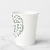 チキンガール赤ちゃんシャワーシック弓ピンク 紙コップ (裏面)