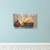 チキンキャンバスプリント キャンバスプリント (インサイチュ (ウッドフロア))