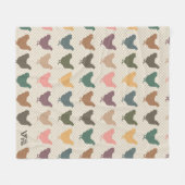 チキンギフトブランケット、居心地の良いチキンラバースロー フリースブランケット (正面(横))