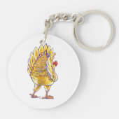 チキンギフト&アクセサリー キーホルダー (裏面)
