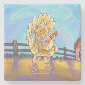 チキンギフト&アクセサリー ストーンコースター (正面)