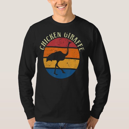 チキンギリン動物飛べない鳥 Tシャツ (正面)