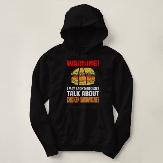 チキンクイーンズウィメンズチキンTシャツガールズチキン パーカ (デザイン正面)