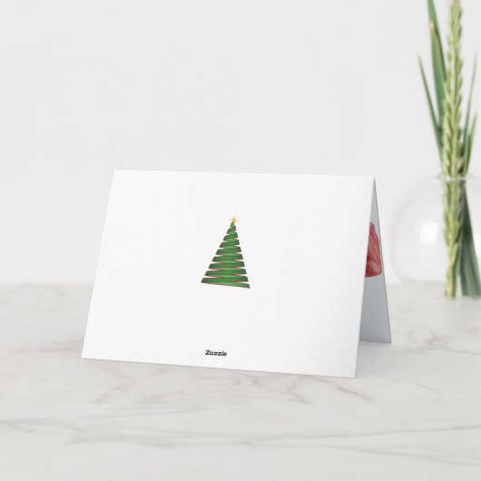 チキンクリスマスの個人的な写真グリーティングカード シーズンカード (裏面)