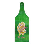チキンクリスマスオングリーン カッティングボード (正面)