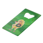 チキンクリスマスオングリーン クレジットカード栓抜き (裏面アングル)