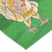 チキンクリスマスオングリーン ショートテーブルランナー (コーナー)