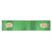 チキンクリスマスオングリーン ショートテーブルランナー (横)