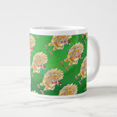 チキンクリスマスオングリーン ジャンボコーヒーマグカップ (正面右)