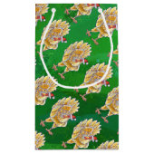 チキンクリスマスオングリーン スモールペーパーバッグ (裏面)