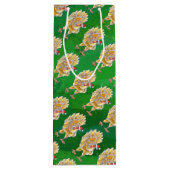 チキンクリスマスオングリーン ワインギフトバッグ (裏面)