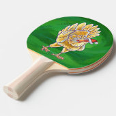 チキンクリスマスオングリーン 卓球ラケット (正面アングル)