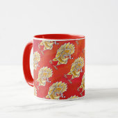 チキンクリスマスオンレッド マグカップ (正面左)