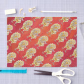 チキンクリスマスオンレッド 薄葉紙 (クラフト)