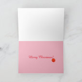 チキンクリスマスグリーティングカード シーズンカード (内部)