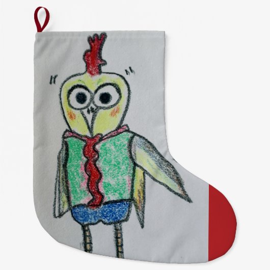 チキンクリスマスストッキング ラージクリスマスストッキング (正面)