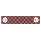 チキンクリスマスバッファロープレイド ショートテーブルランナー (横)