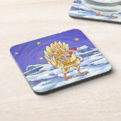 チキンクリスマス コースター (左側)