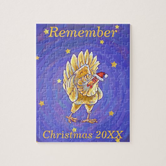 チキンクリスマス ジグソーパズル (縦)