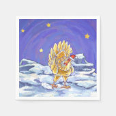 チキンクリスマス スタンダードカクテルナプキン (正面)