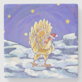 チキンクリスマス ストーンコースター (正面)