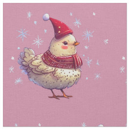 チキンクリスマス ファブリック