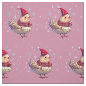 チキンクリスマス ファブリック (見本)