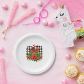 チキンクリスマス ペーパープレート (パーティー)