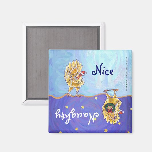 チキンクリスマス マグネット (正面/裏面)