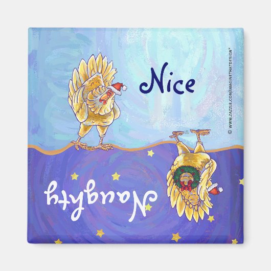 チキンクリスマス マグネット (正面)