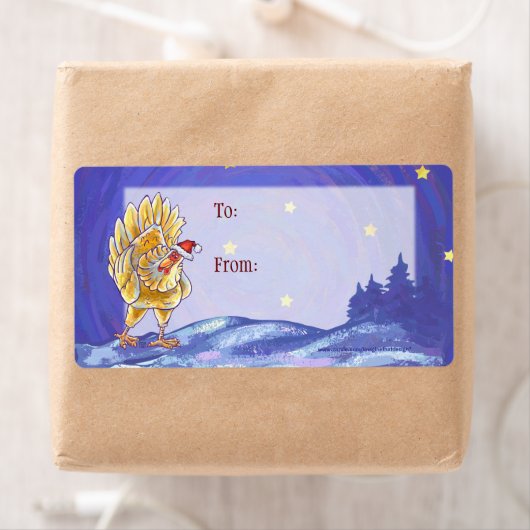 チキンクリスマス ラベル (インサイチュ)