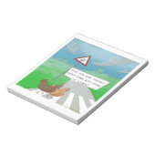 チキンクロッシングロードおもしろい漫画 ノートパッド (回転)