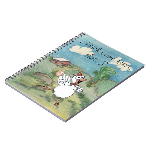 チキンクープを使ったチキンと卵の漫画 ノートブック (左側)