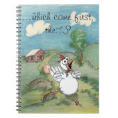 チキンクープを使ったチキンと卵の漫画 ノートブック (正面)