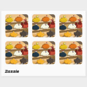 チキンクープイースターエッグ スクエアシール (シート)