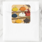 チキンクープイースターエッグ スクエアシール (バッグ)