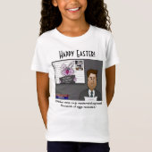 チキンクープクーデター首謀者ガールズホワイトTシャツ Tシャツ (正面)