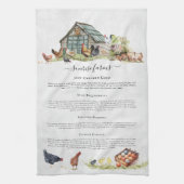 チキンクープ |ファームモ素朴ノグラム キッチンタオル (縦)