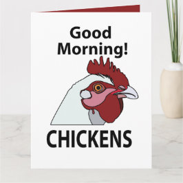 チキングッドモーニングチおもしろいキン カード