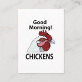 チキングッドモーニングチおもしろいキン 名刺 (正面)
