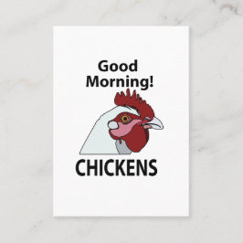 チキングッドモーニングチおもしろいキン 名刺