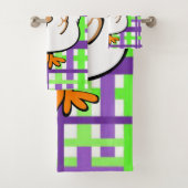 チキングリーンパープルプリドバスルーム用タオルセット バスタオルセット (インサイチュ)