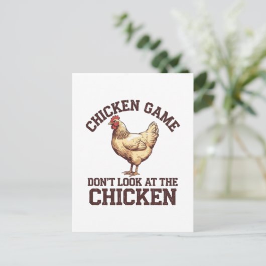 チキンゲームはチキンを見ていない インビテーションポストカード (スタンド正面)