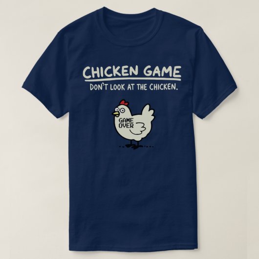 チキンゲームキッズ長袖 Tシャツ (デザイン正面)