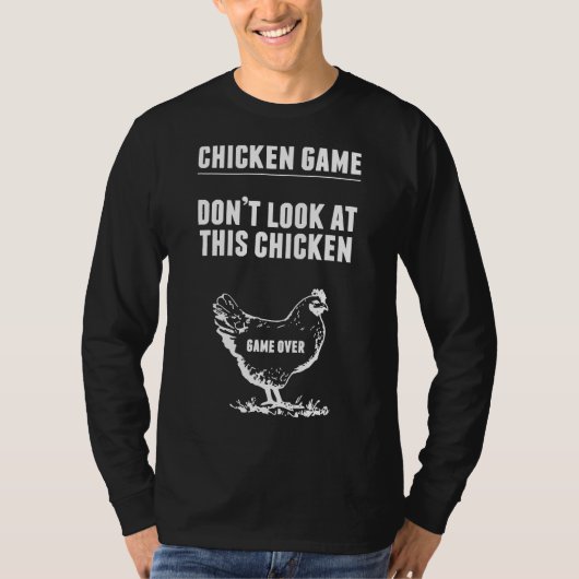 チキンゲームチキンジョーク Tシャツ (正面)